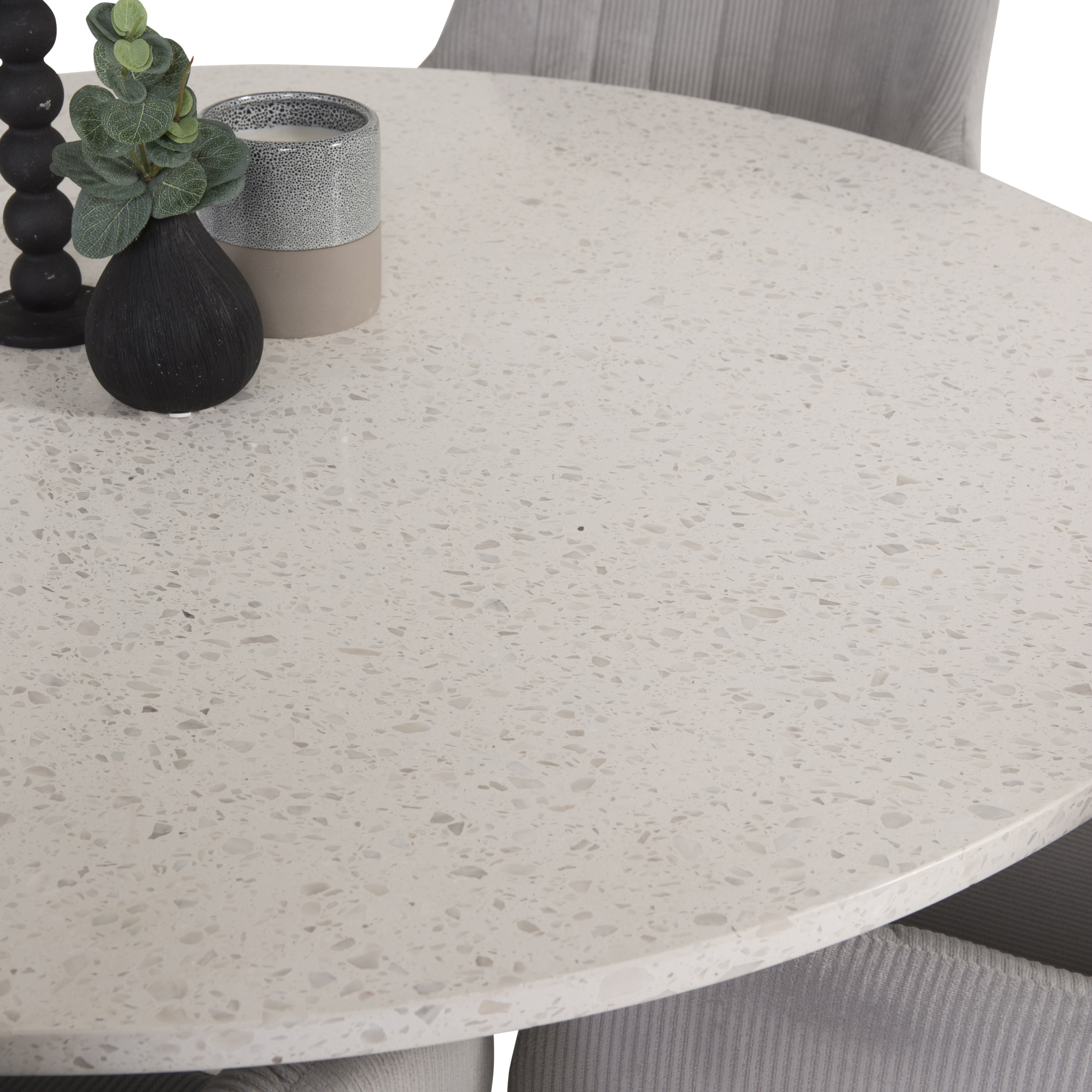 Matgrupp Venture Home Roxanna Vit Bord med 4 Corina Stolar