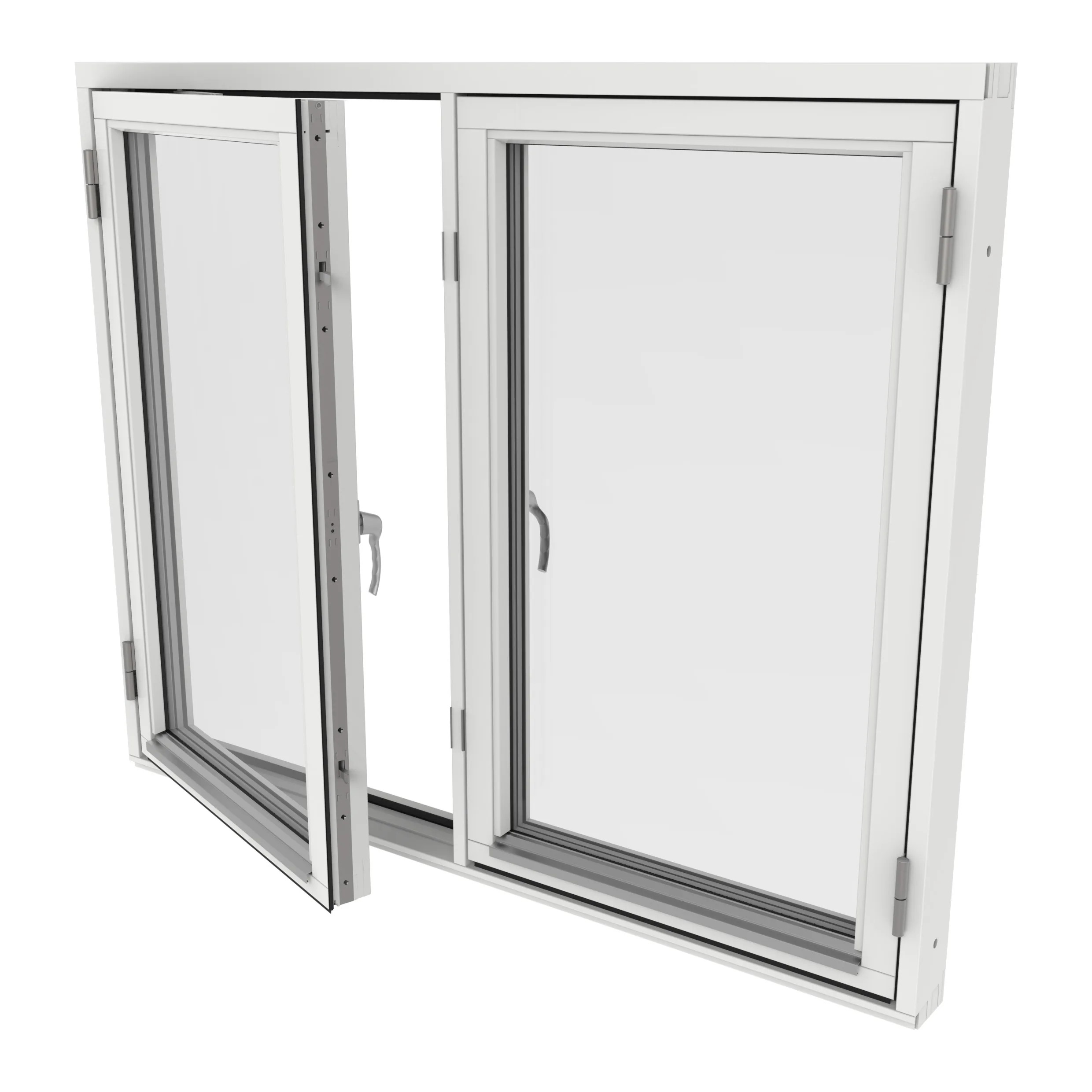 Sidohängt Fönster Outline 3-Glas Trä 2-Luft