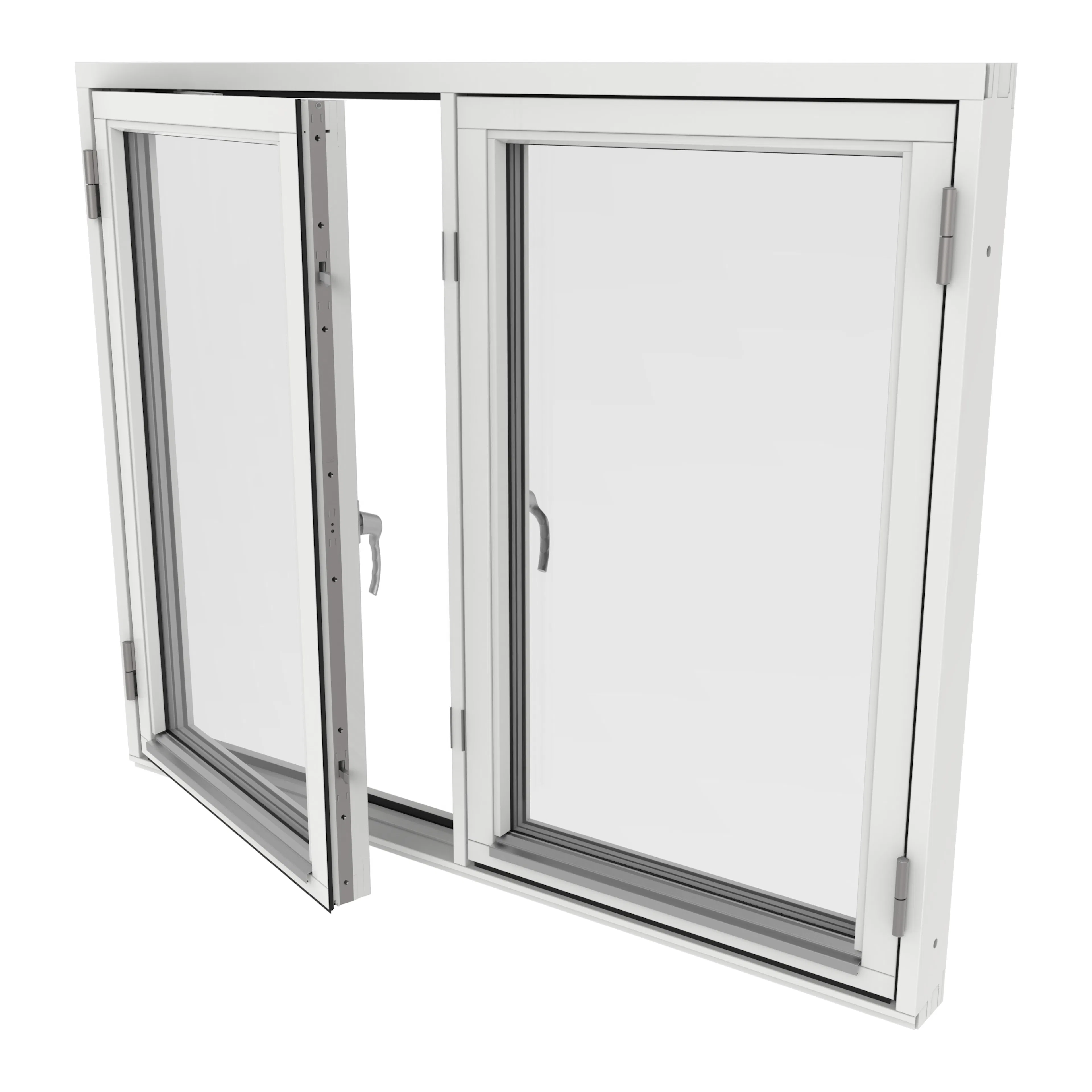 Sidohängt Fönster Outline 3-Glas Trä 2-Luft