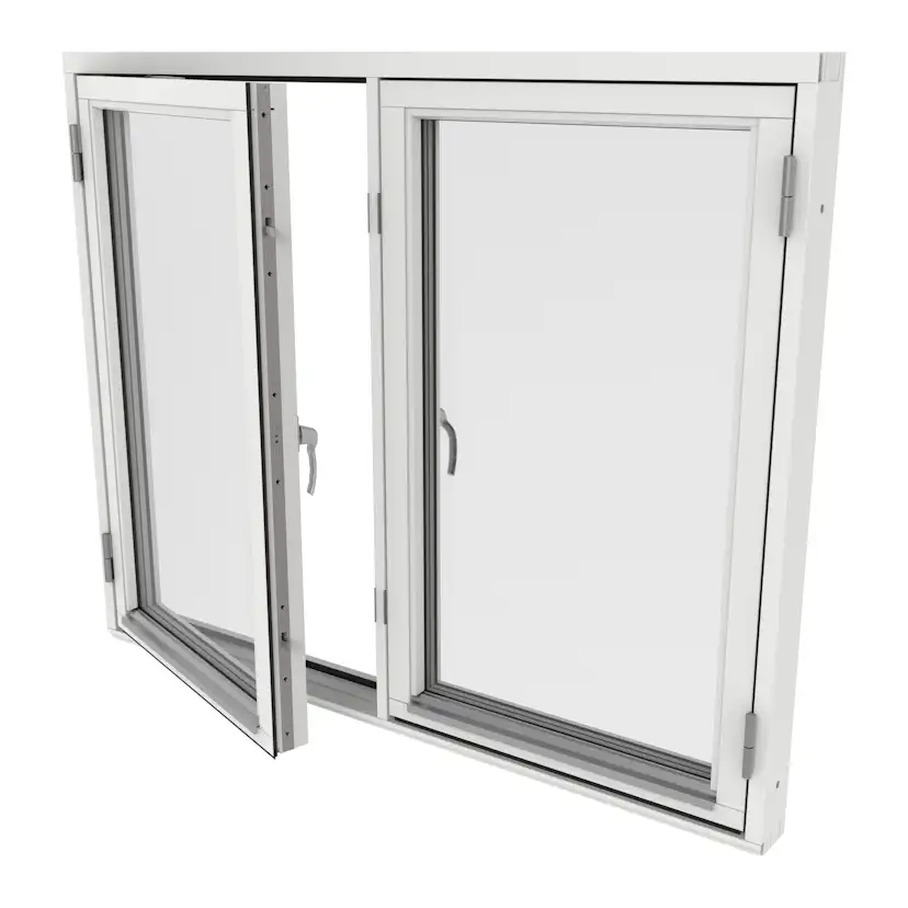 Sidohängt Fönster Outline 3-Glas Trä 2-Luft