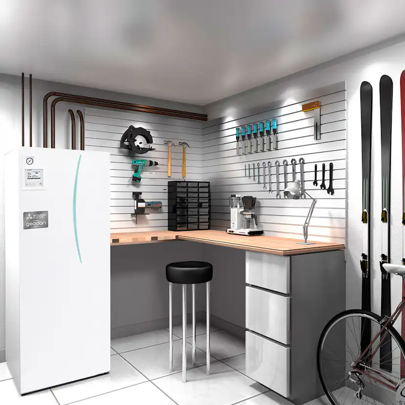 Bergvärmepump Mitsubishi Electric Geodan 11 kW