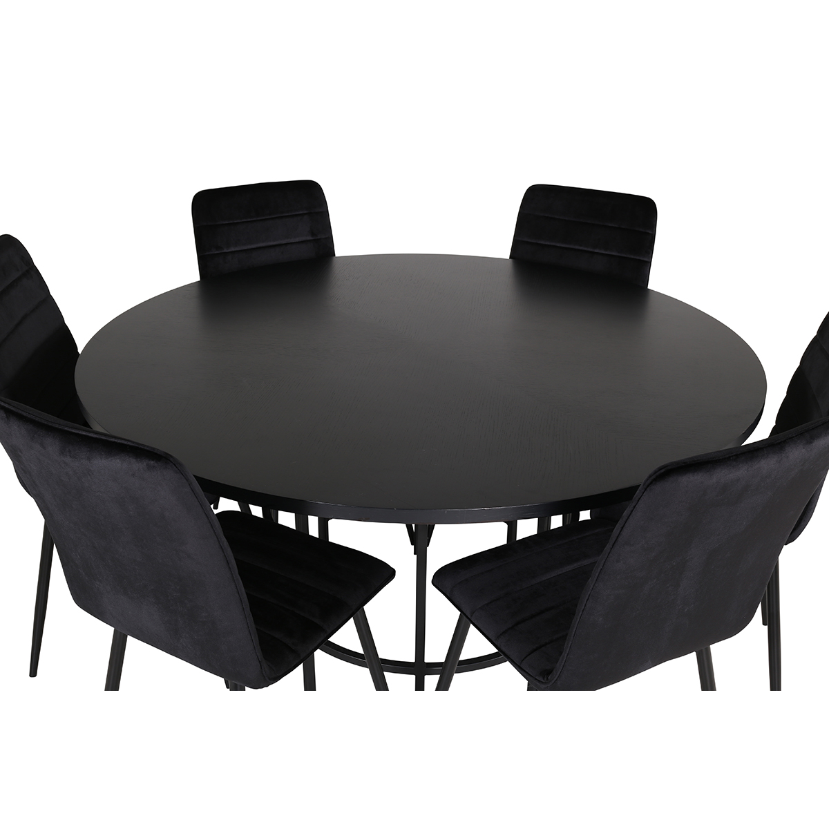 Copenhagen - Dining Table round - Black / Black+Windu Lyx Ch Svart