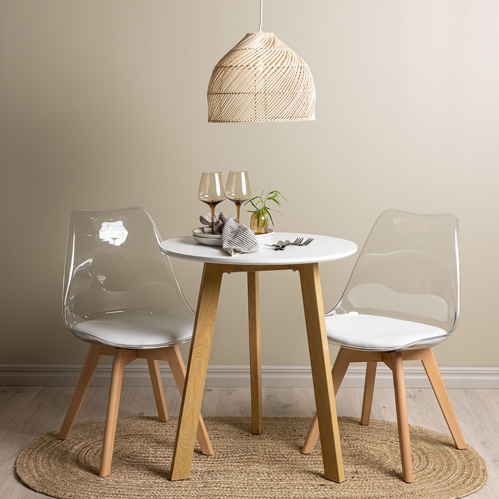 Matgrupp Venture Home Leonora Ø65 cm med 2 st Edvin stolar