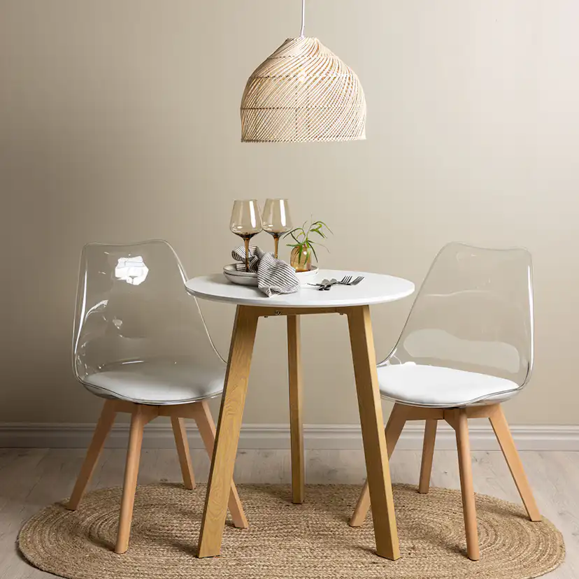 Matgrupp Venture Home Leonora Ø65 cm med 2 st Edvin stolar