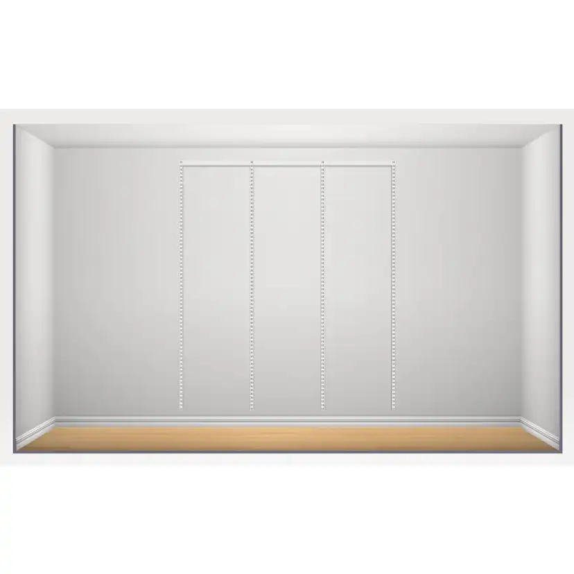 Garderobslösning Elfa Classic Grundlösning 2 Sektioner B: 1248 mm H:2140 mm
