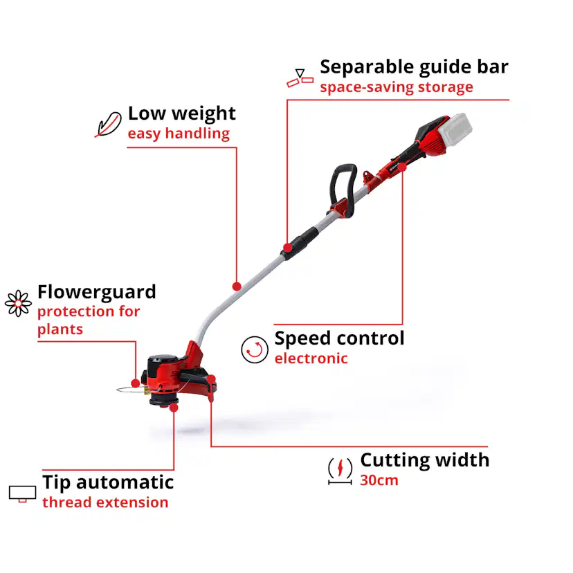 Grästrimmer Einhell GE-CT 36/30 Li E-Solo utan Batteri