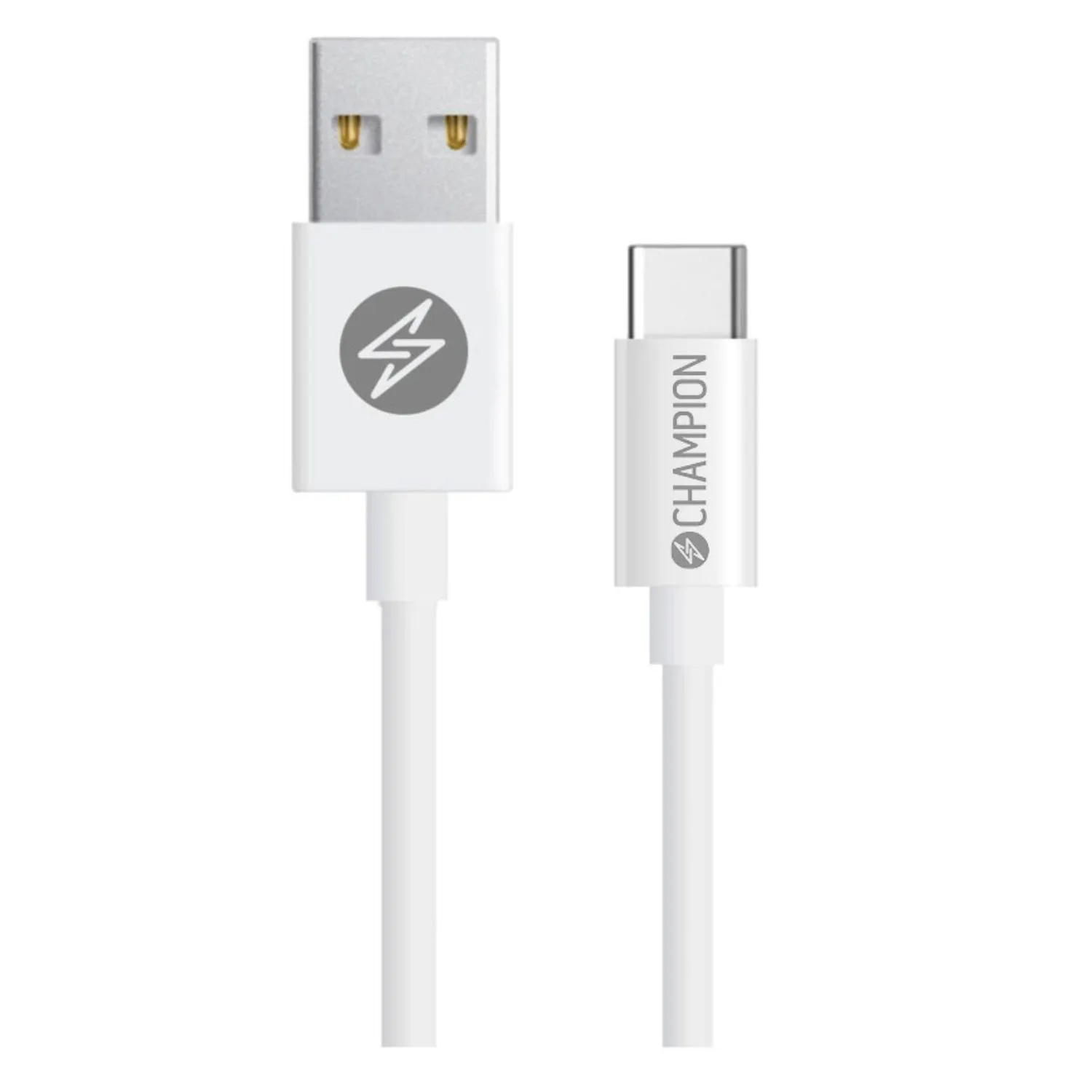 USB-A Champion till USB-C Kabel 1m Vit