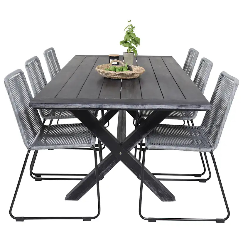 Matgrupp Venture Home Rossi 200 med 6 Leon Matstolar
