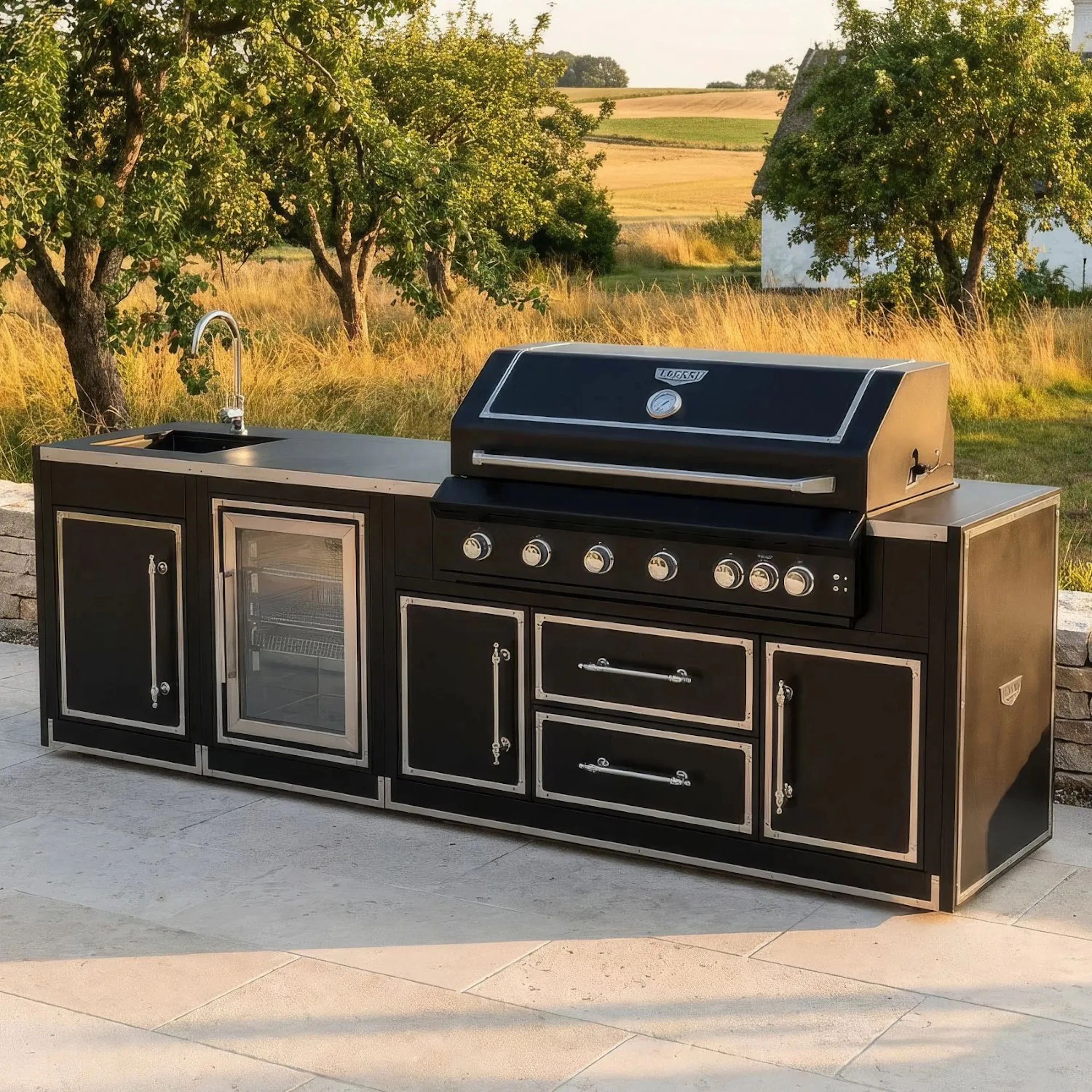 Utekök Vesani Monte Carlo Startpaket 286 cm Med Grill Diskho & Kyl