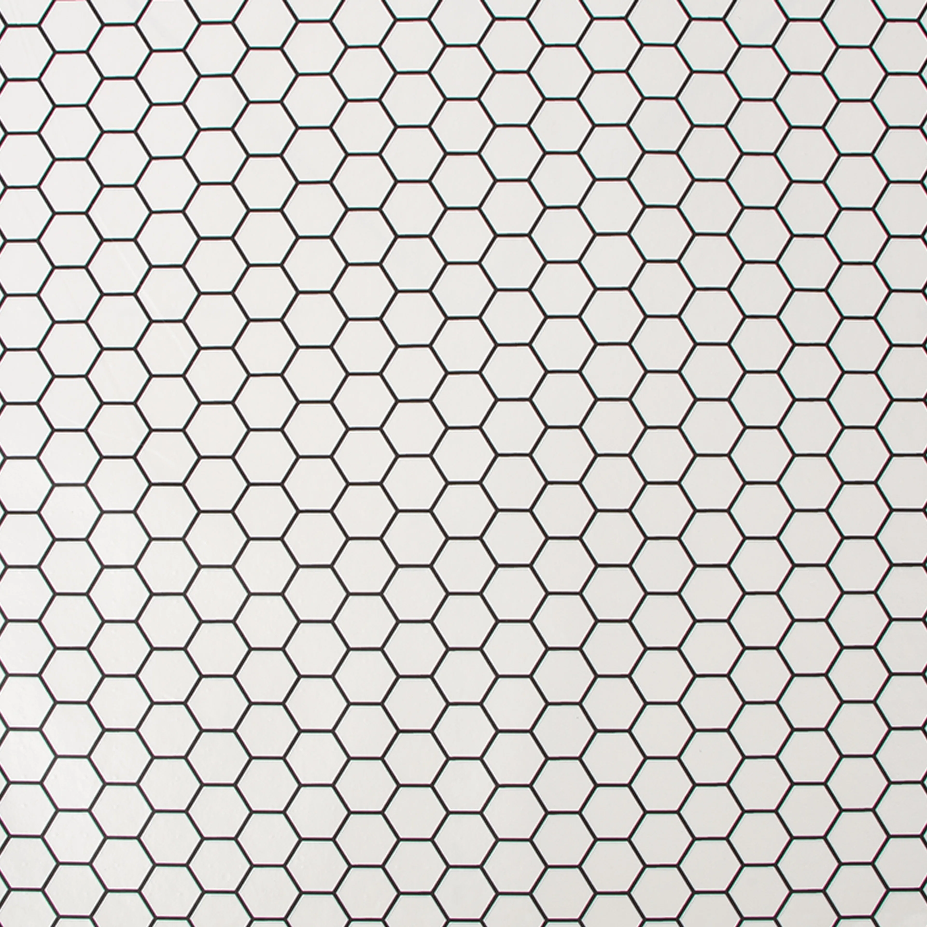 Tapet Contour Hexagon Lattice Vit