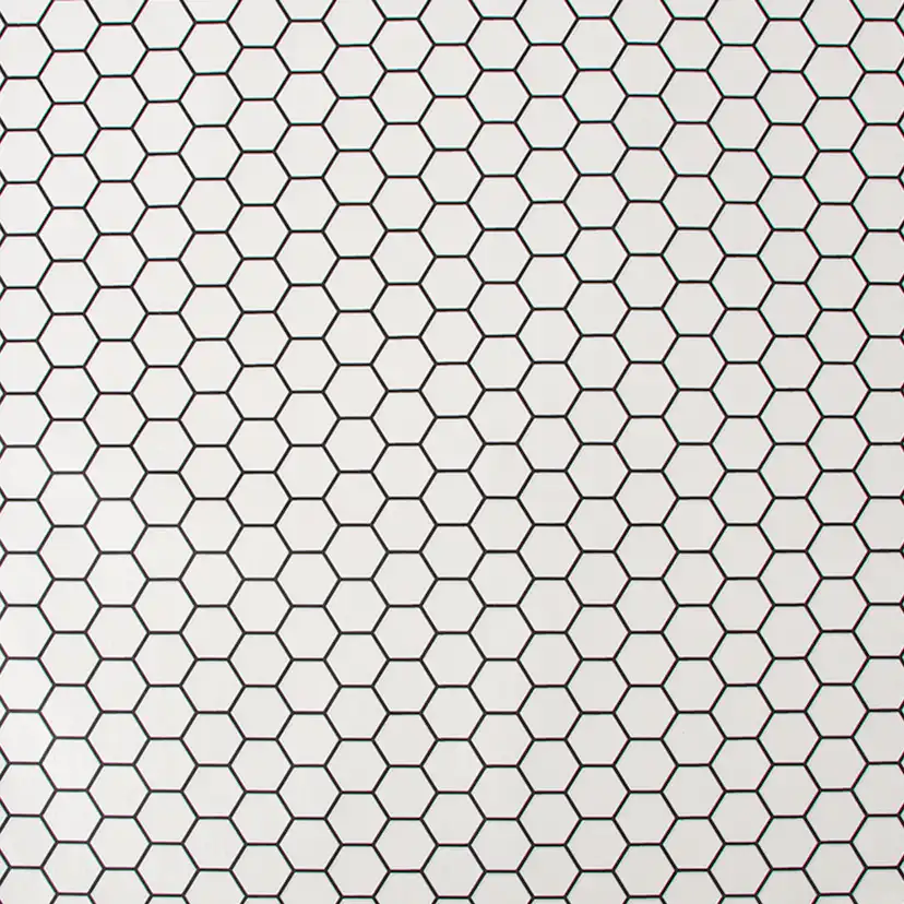 Tapet Contour Hexagon Lattice Vit