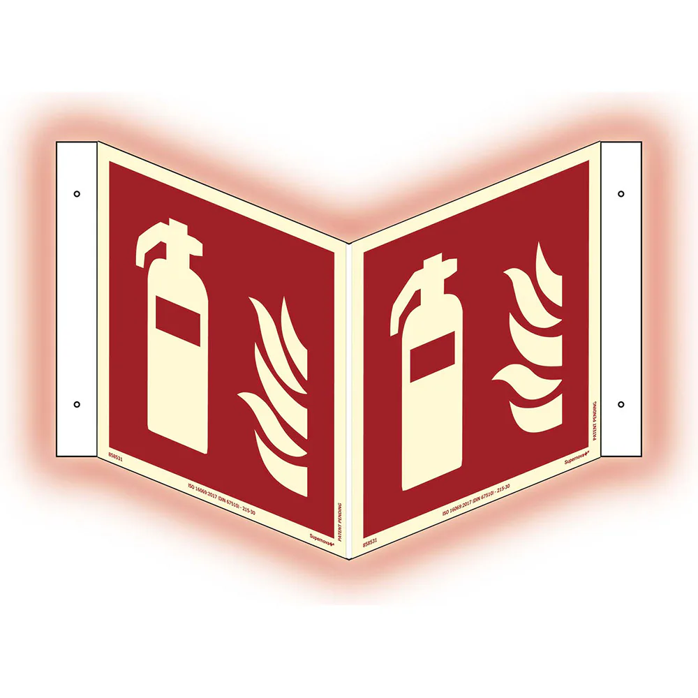 Skylt Systemtext Brandsläckare Plogskylt Supernova+