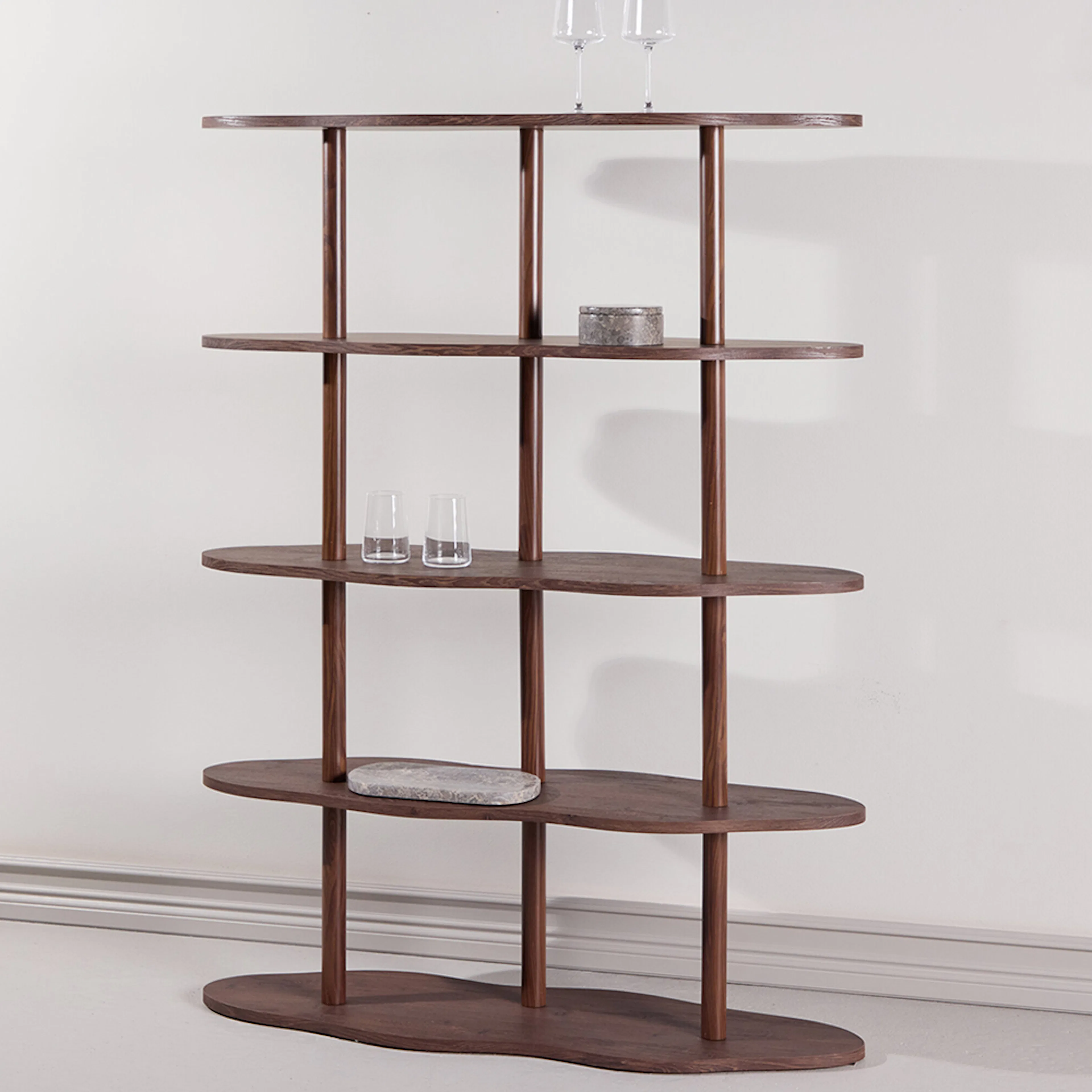 Bokhylla Vind Moln Öppen med 5 Hyllplan