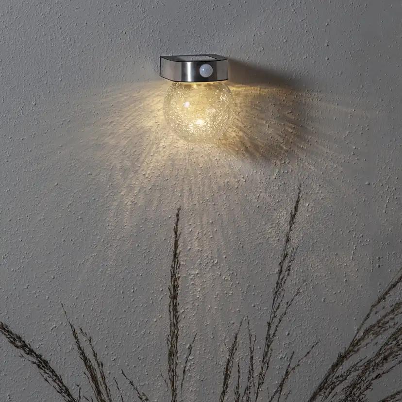 Solcells-vägglykta Star Trading Glory