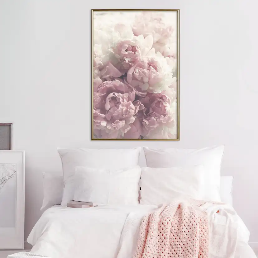 Poster Artgeist Affisch Delicate Peonies
