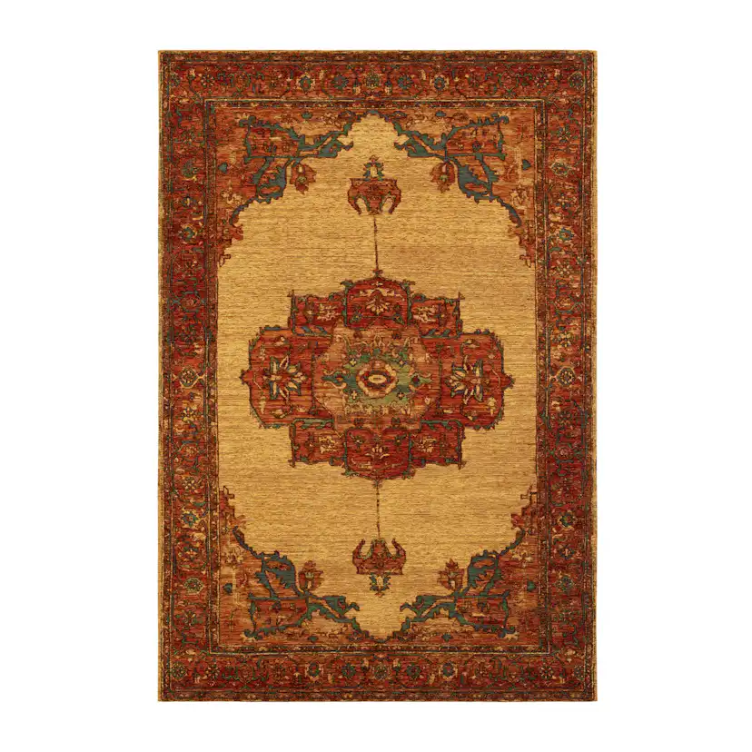 Orientalisk Matta KM Carpets Mewar Medaljong Multi