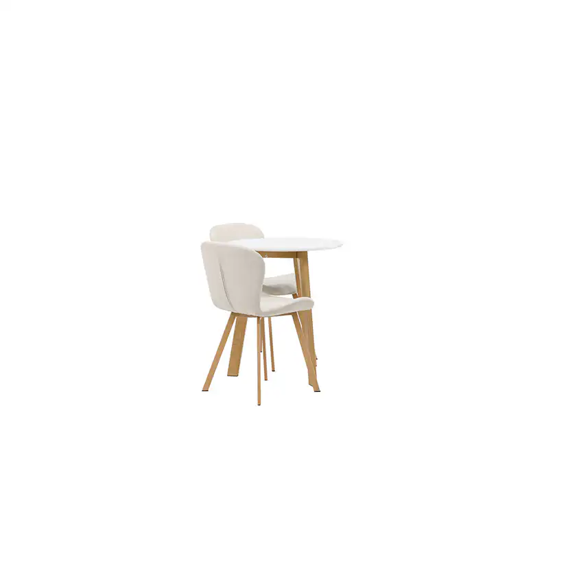 Matgrupp Venture Home Leonora Ø65 cm med 2 st Lilja stolar