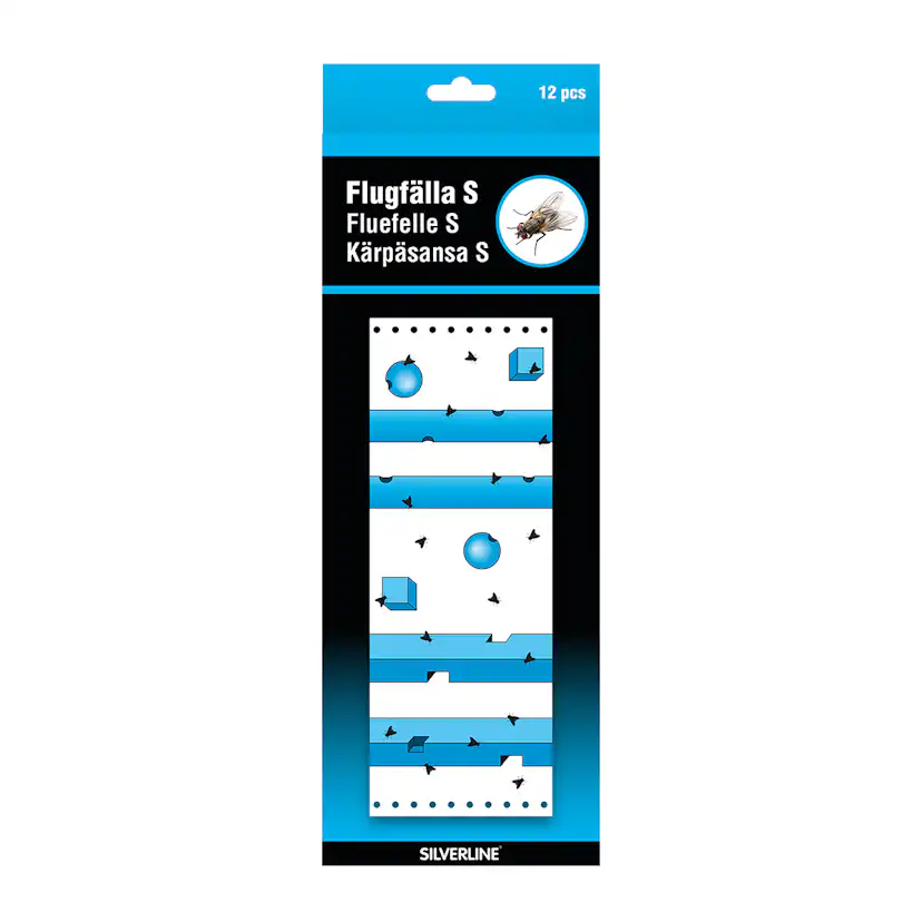 Flugfälla Silverline S Klisterark 12-Pack