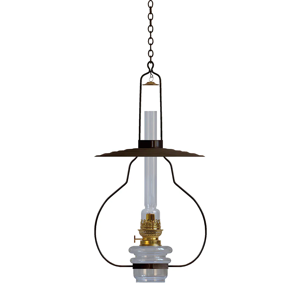 Fotogenlampa Karlskrona Lampfabrik Lyckeby Svart