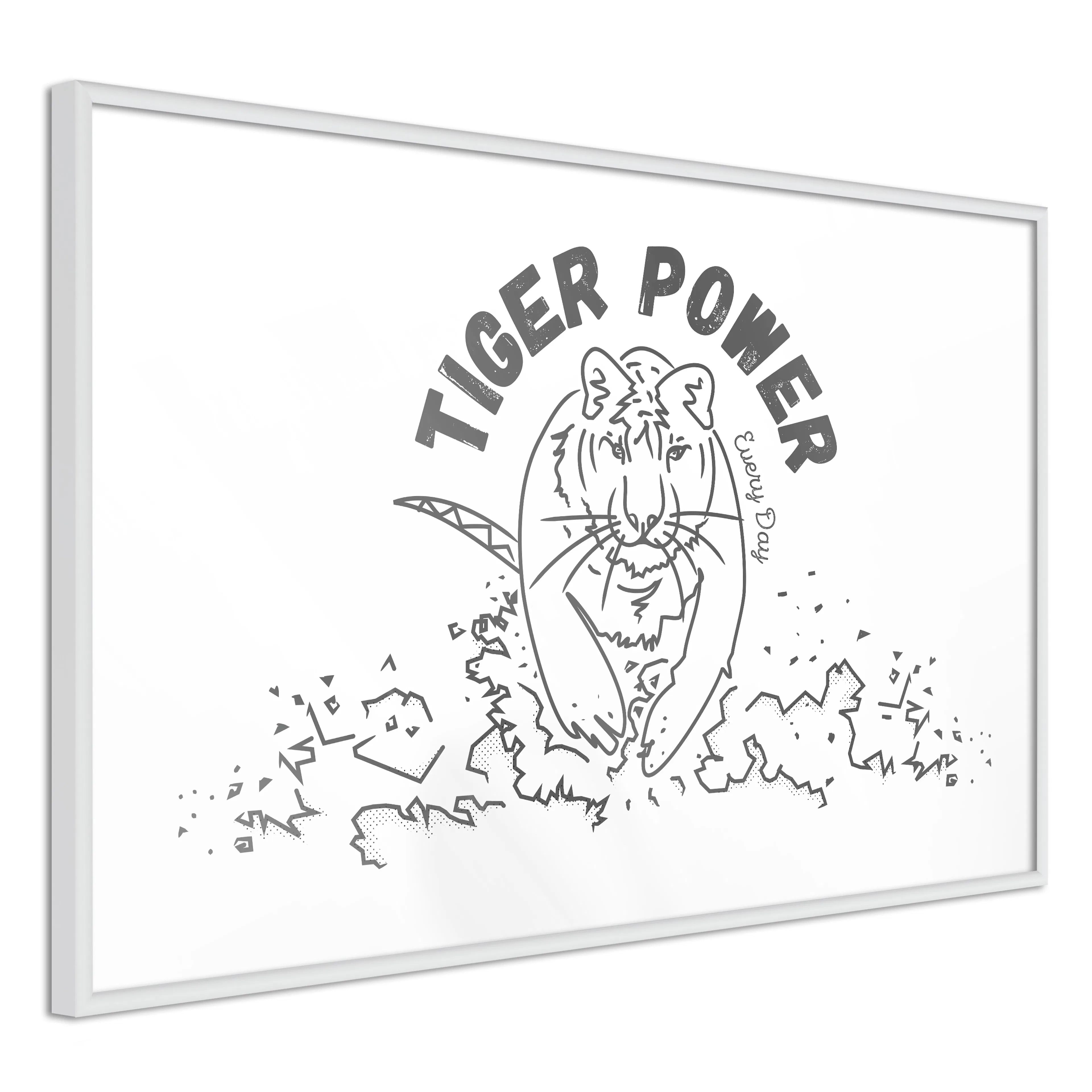 Poster Artgeist Affisch Tiger Power