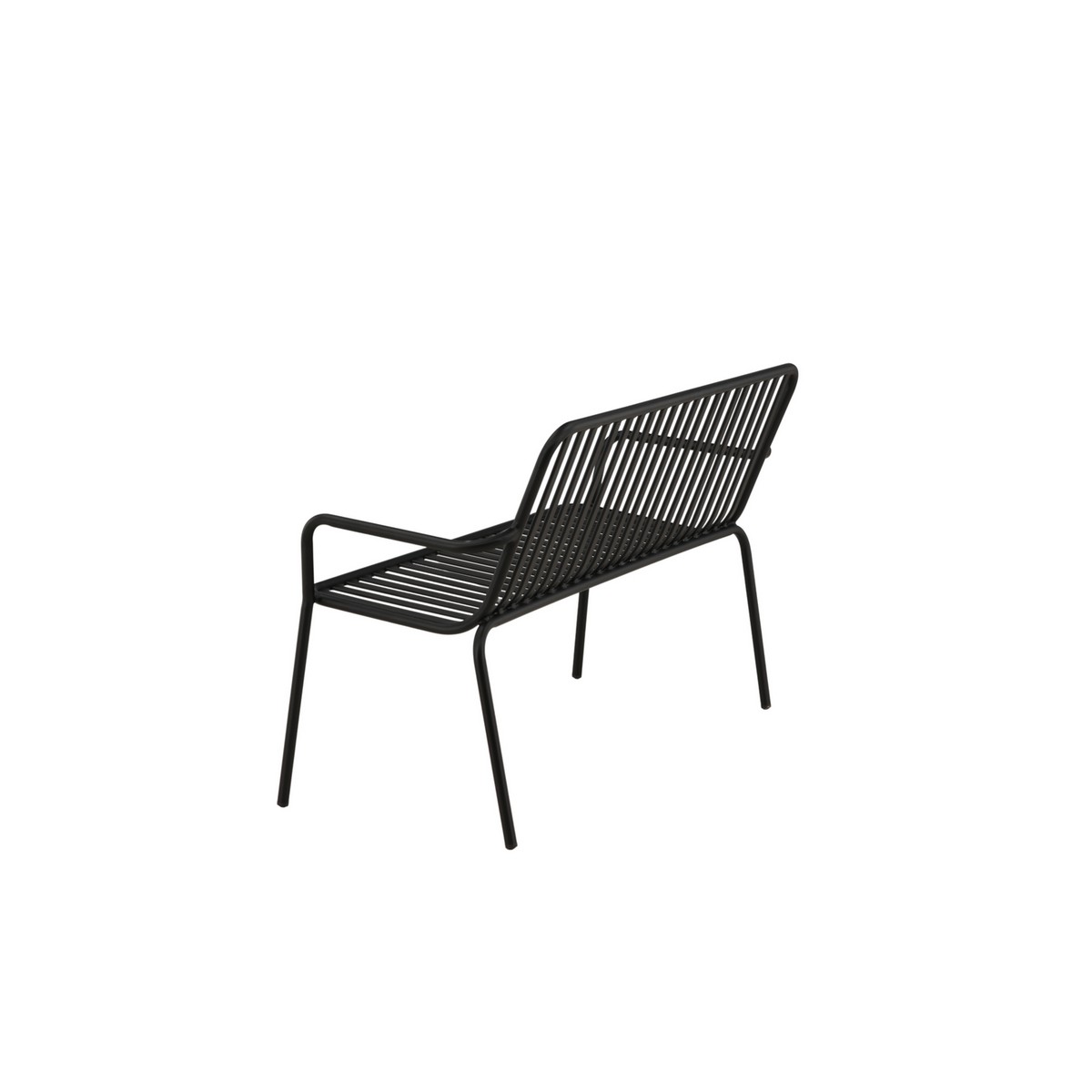 Peking Bench/sofa Aluminium - Black / Svart