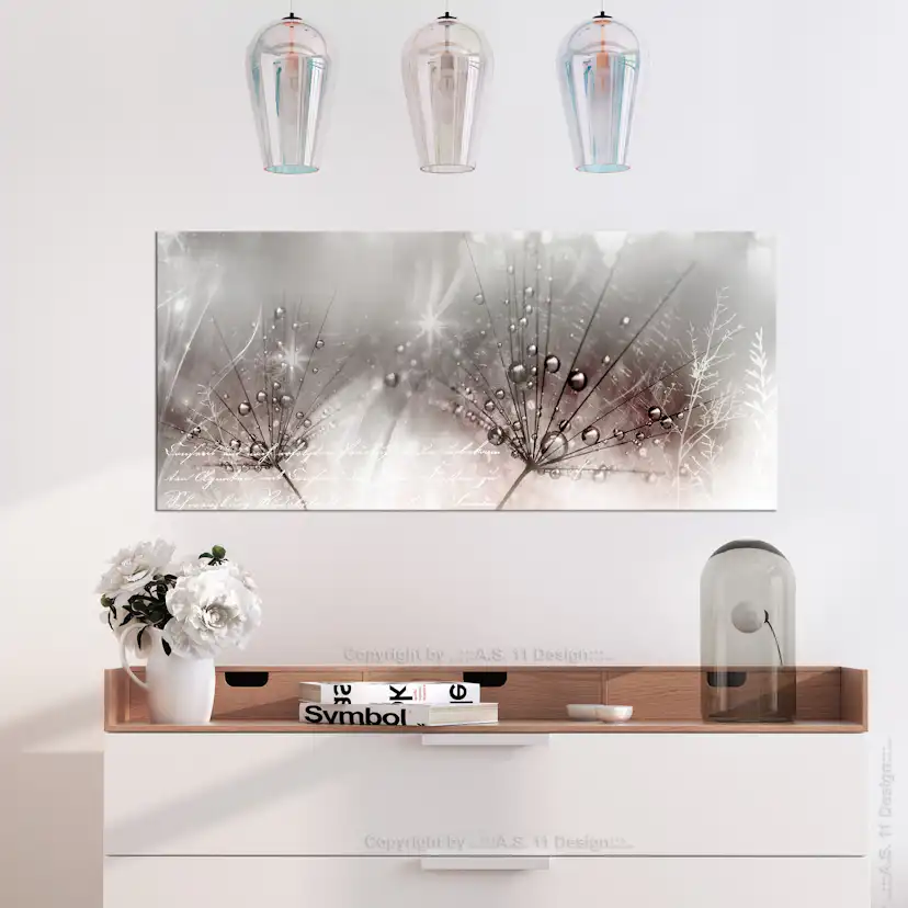 Tavla Arkiio Drops Of Dew Pink Wide 100x45