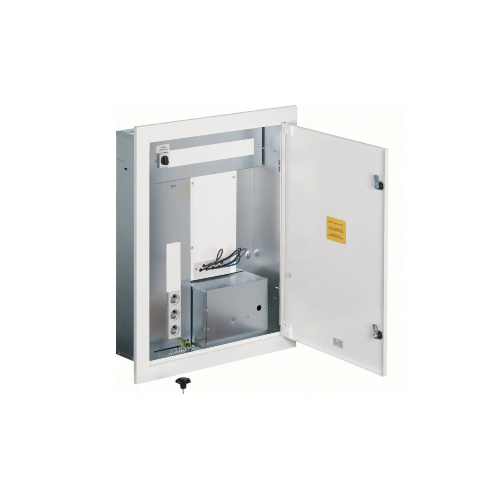 Mätarskåp Hager Fasad Infällt 1 Mätare 25 A Inklusive Medialåda Al/Cu-anslutningar 6-50 mm2 Vit