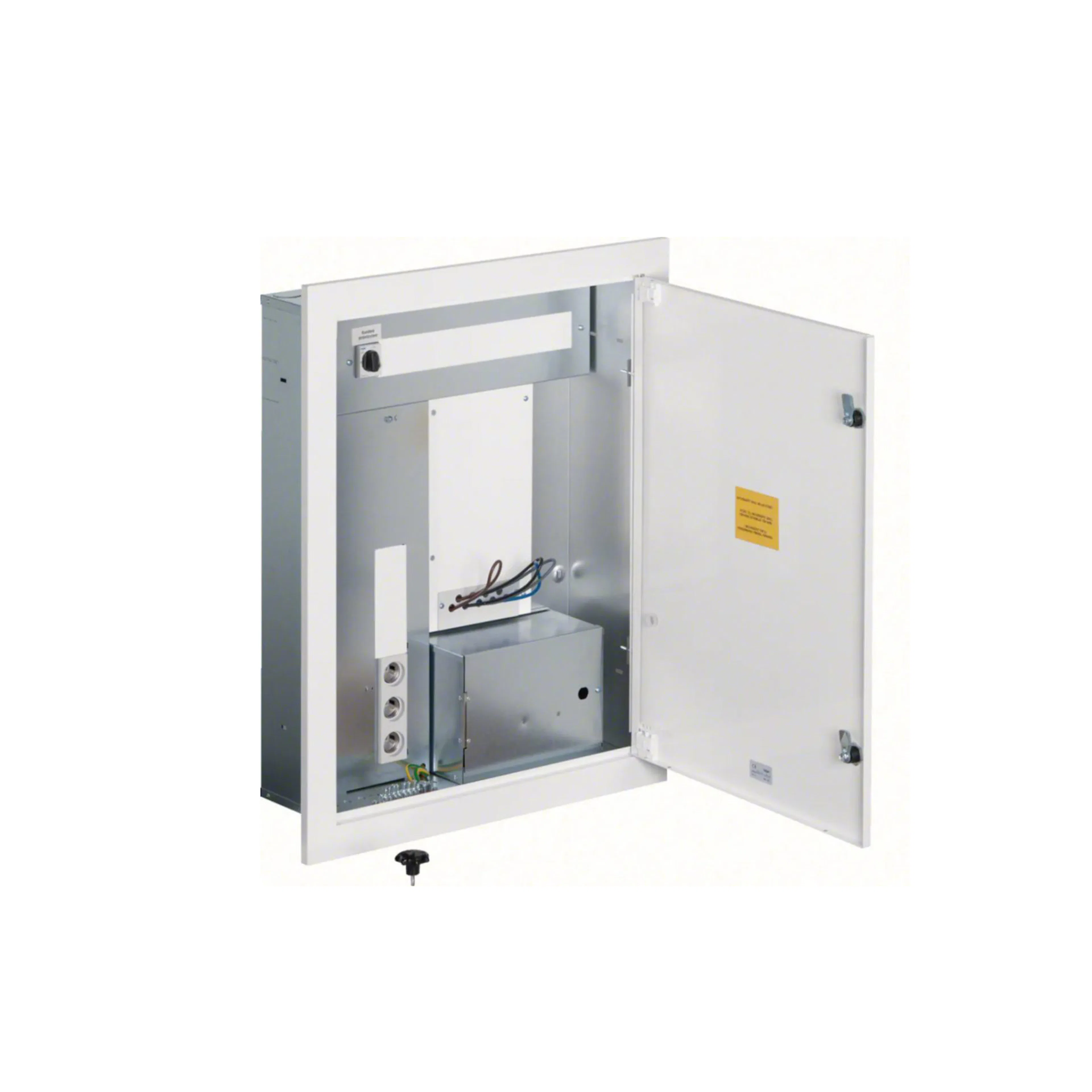 Mätarskåp Hager Fasad Infällt 1 Mätare 25 A Inklusive Medialåda Al/Cu-anslutningar 6-50 mm2 Vit