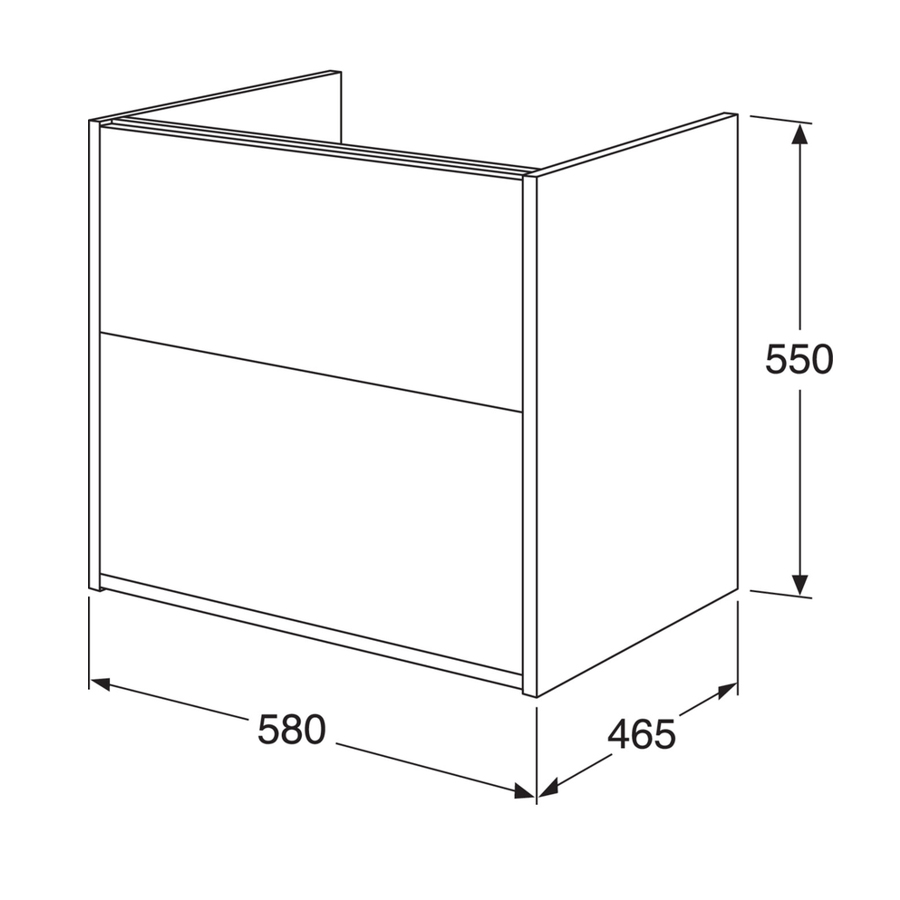 Tvättställsskåp Gustavsberg Artic 60 cm