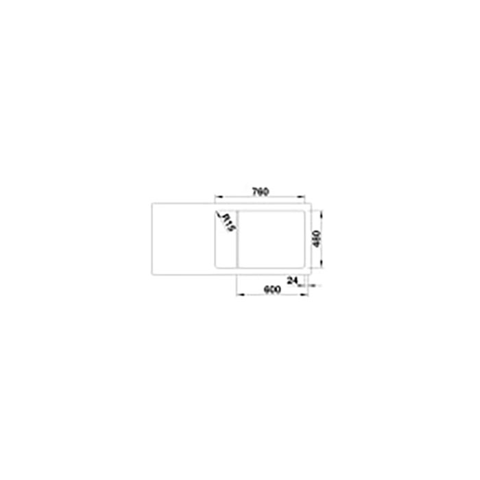 BLANCO LEGRA 6 S COMPACT - SVART Svart