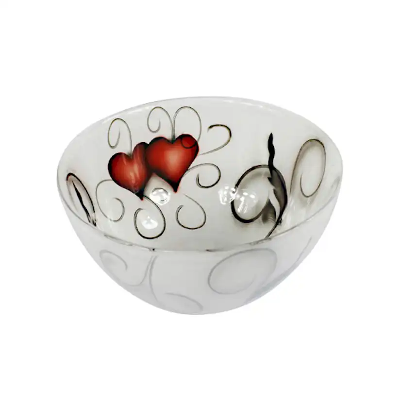 Skål Nybro Crystal Heart Crystal Ink