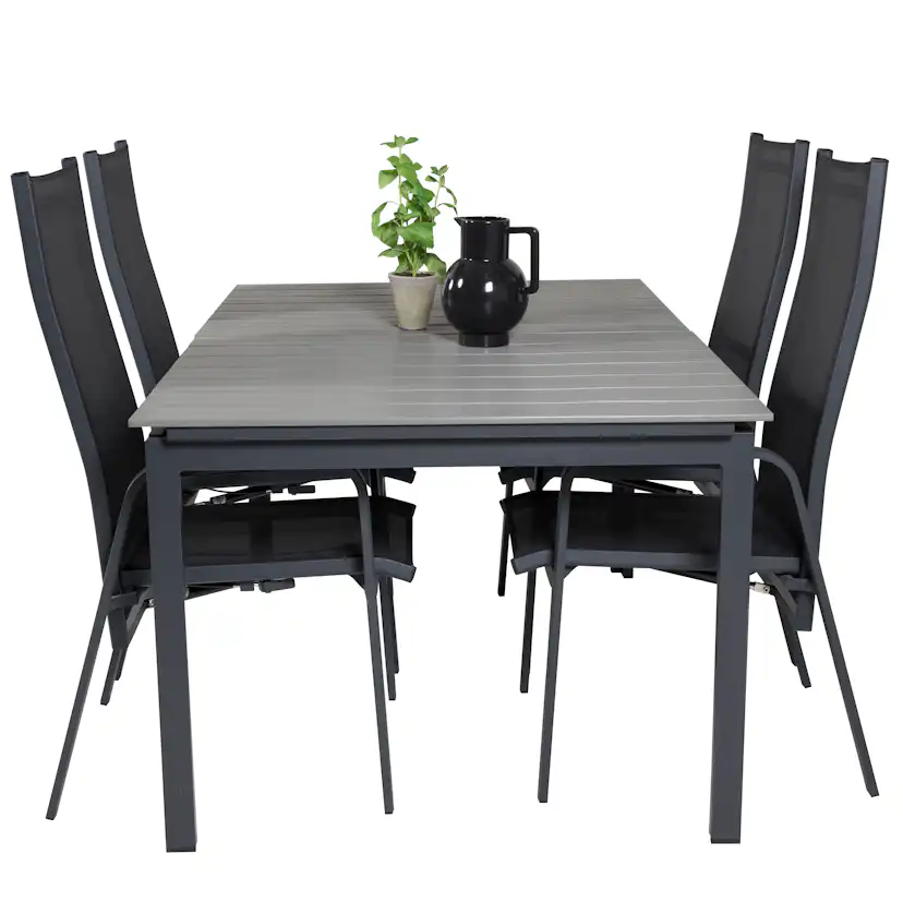 Matgrupp Venture Home Lova 160/240 med 4 Copacabana Stolar