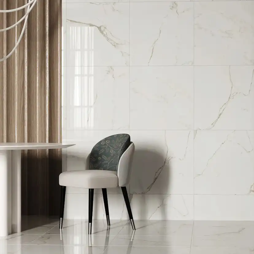 Klinker Carrara Gold Marmor Blank 60x60
