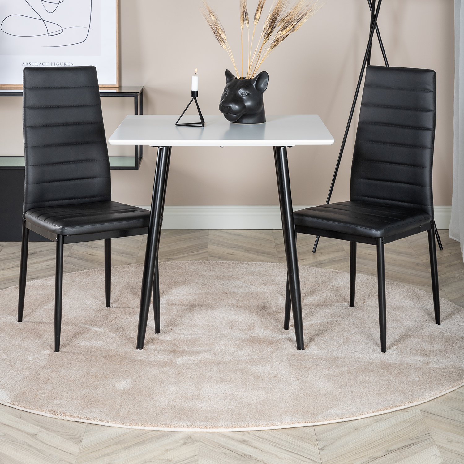 Matgrupp Venture Home Pobbie med 2 Sly Stolar Konstläder