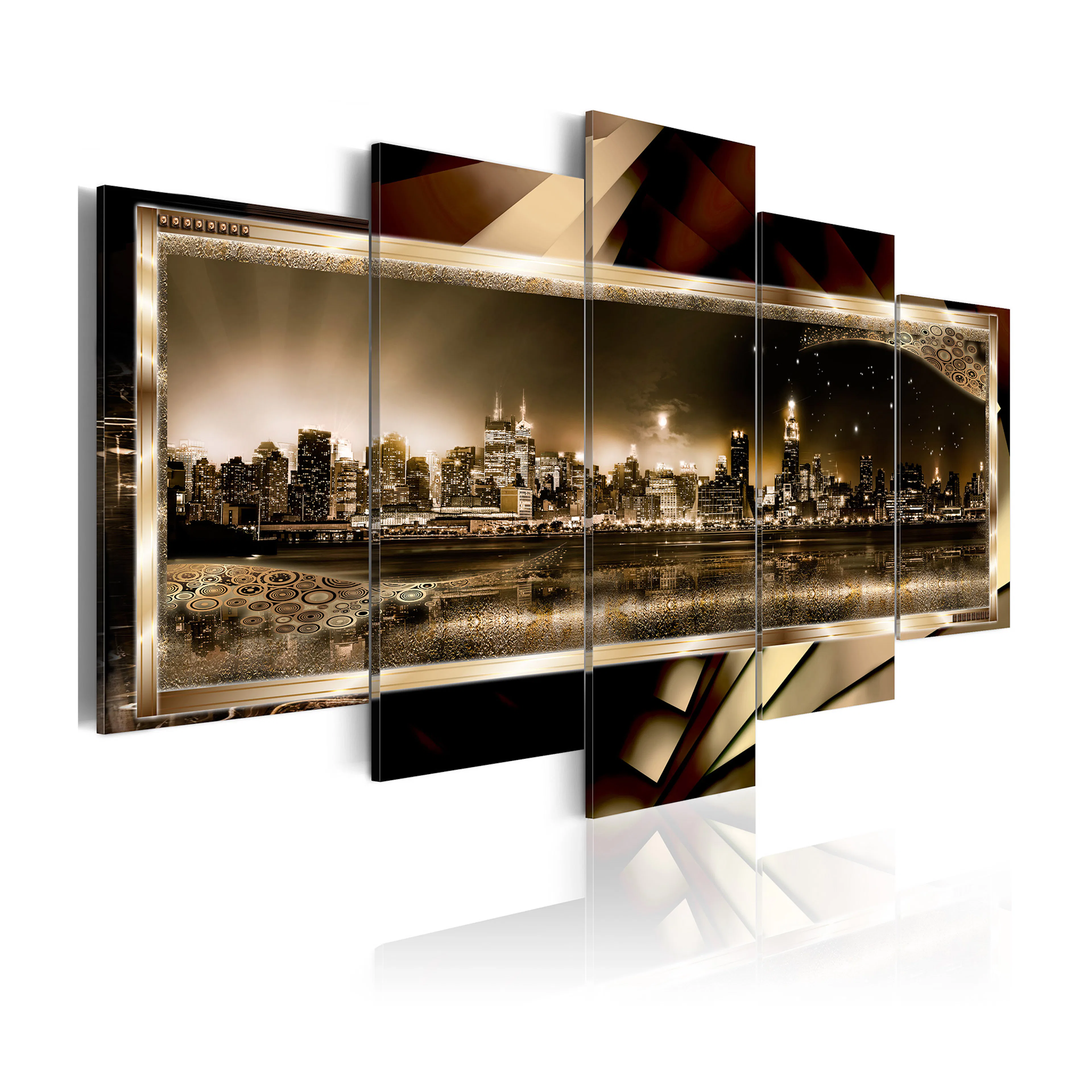 Tavla Arkiio New York Starry Night Sepia