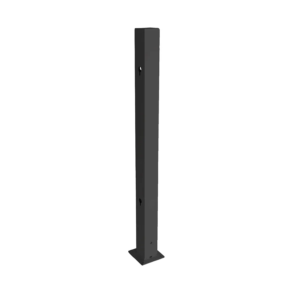 Aluminiumstolpe Skotte Garden Rand Svart