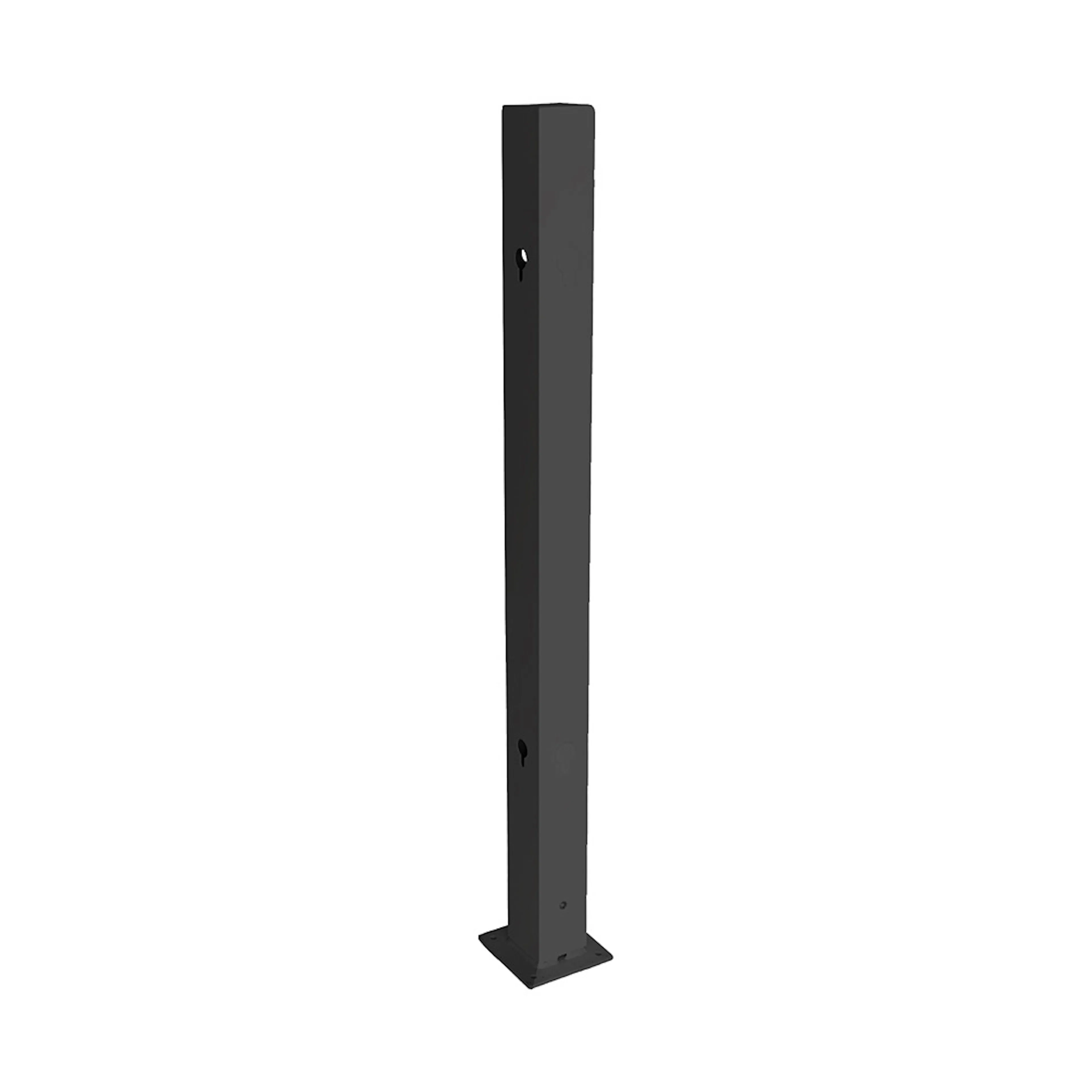 Aluminiumstolpe Skotte Garden Rand Svart