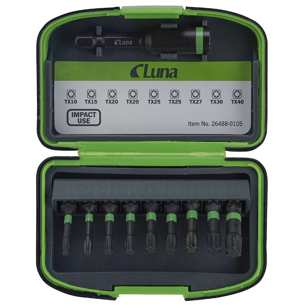 Bitssats Luna Tools 10 Delar Impact Torx