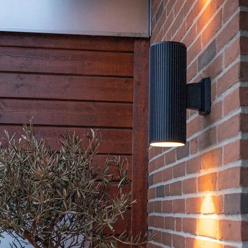 Vägglampa Utomhus Svart H30cm Up/Down - Tylösand Färg: Svart
