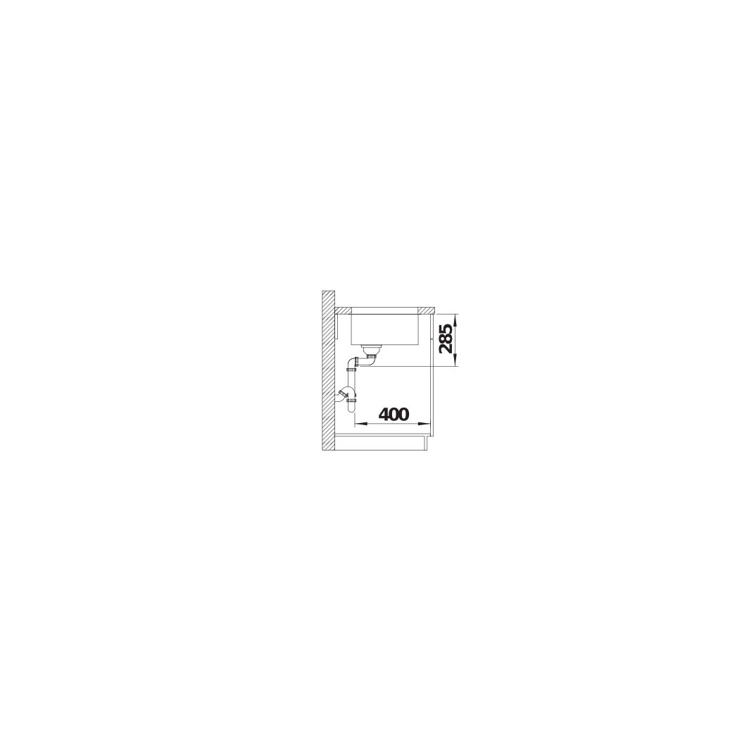 BLANCO SOLIS 450-U INFINO Undermontering