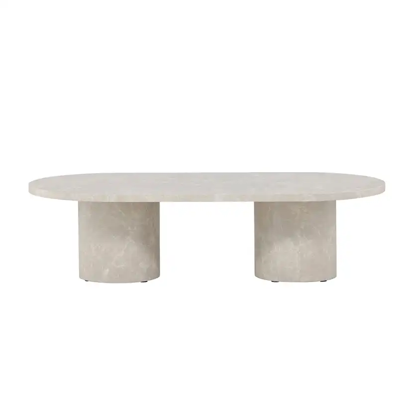 Soffbord Venture Home Narvik 32,5cm Beige Vardagsrumsbord med Marmorlook