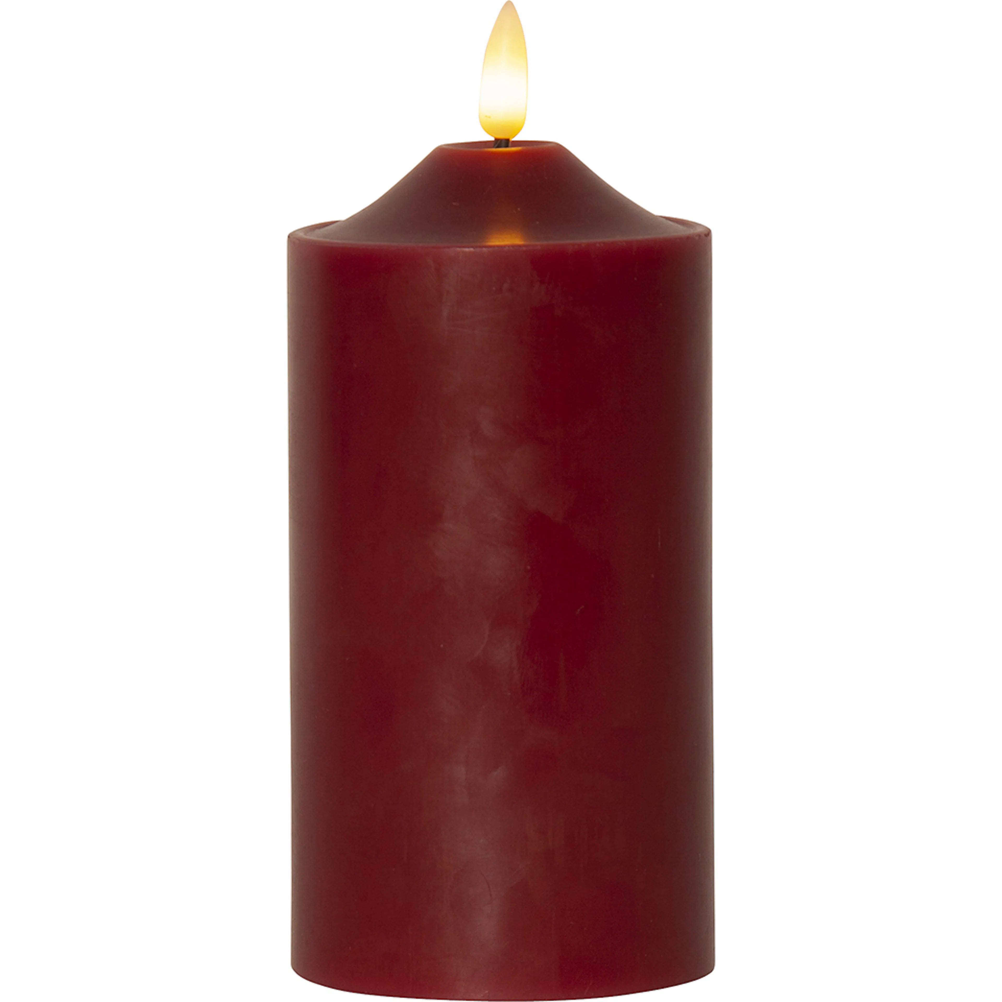 LED-Blockljus Star Trading Flamme Röd
