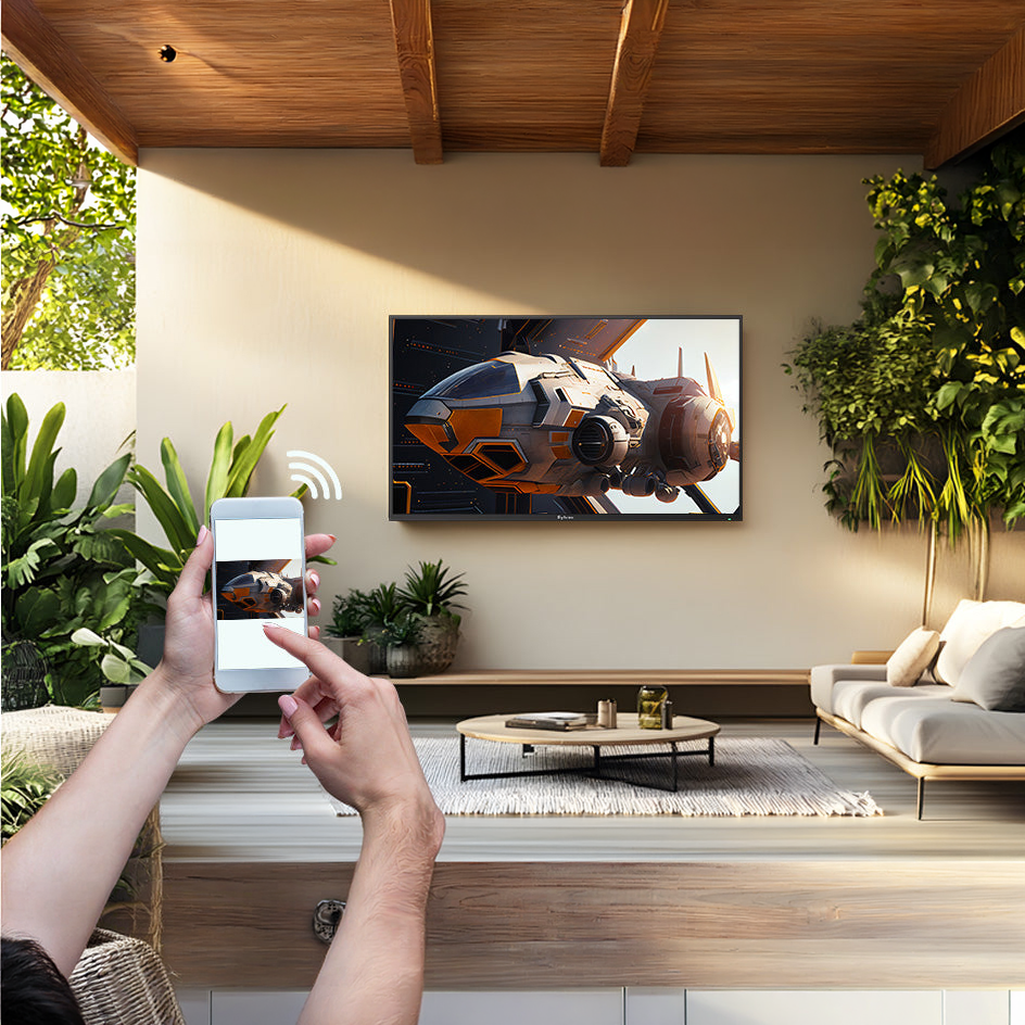 Utomhus TV Sylvox Cinema Pro 120Hz Helio QLED 65tum