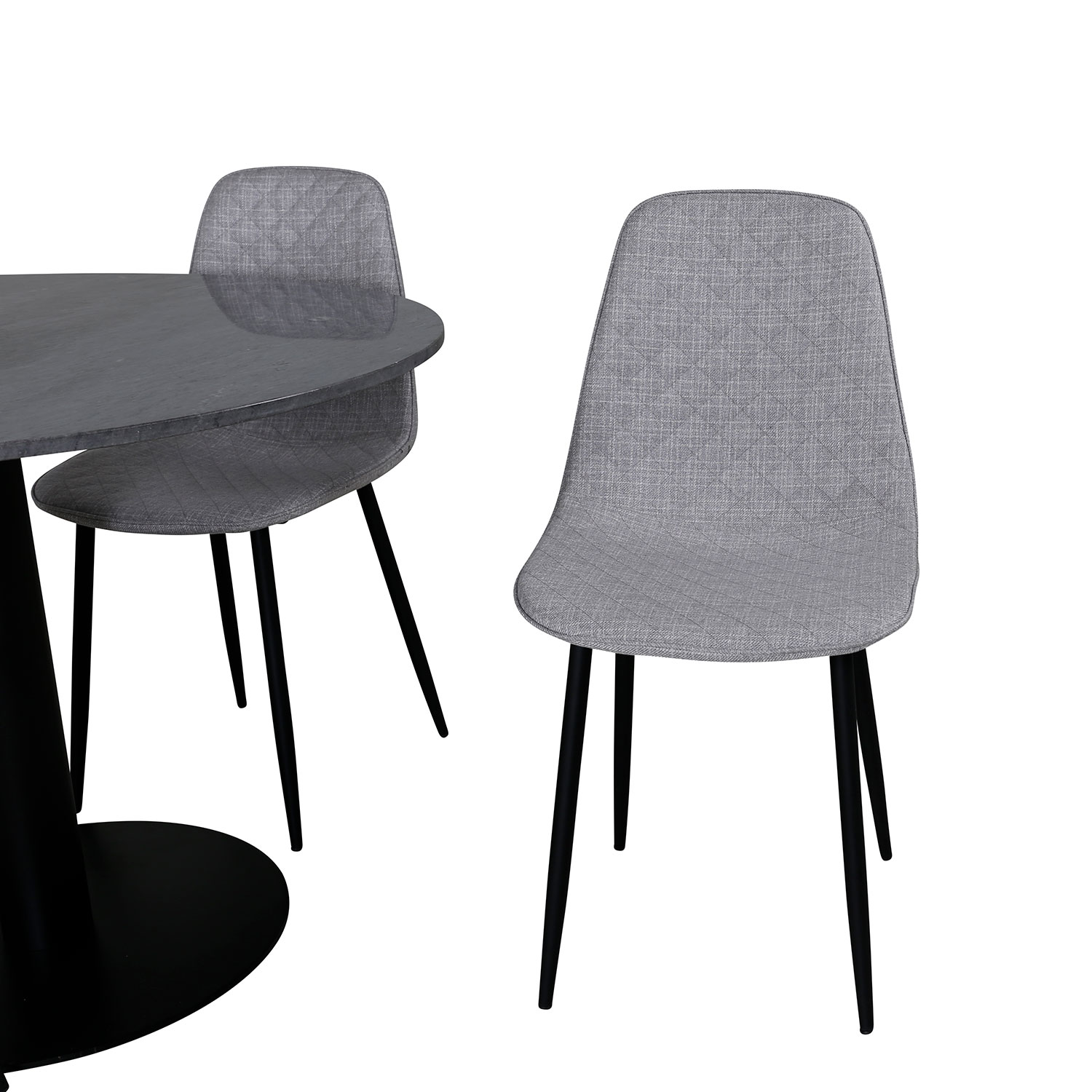 Matgrupp Venture Home Estelle med 4 Polar Diamond stolar