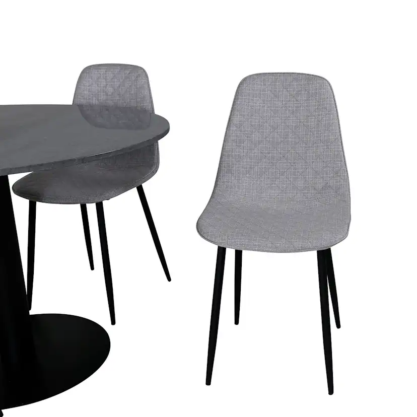 Matgrupp Venture Home Estelle med 4 Polar Diamond stolar