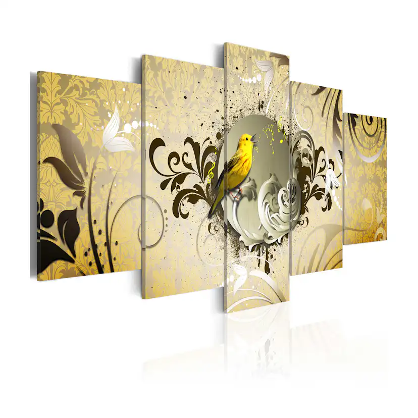 Tavla Arkiio Yellow Bird Singing