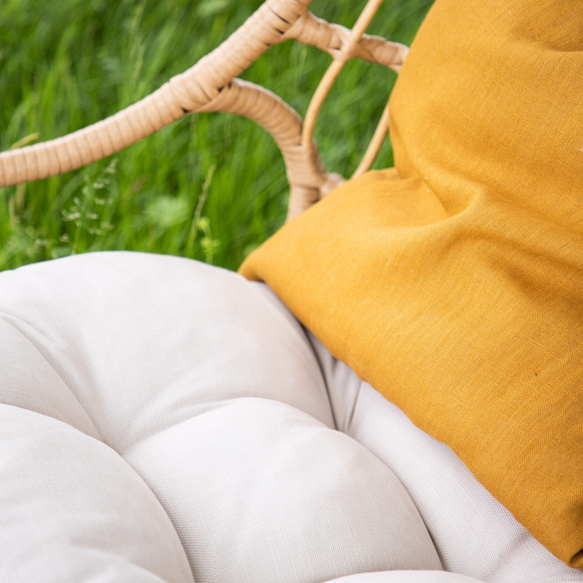 Pulau Hangingchair Rattan Nature / Creme Natur