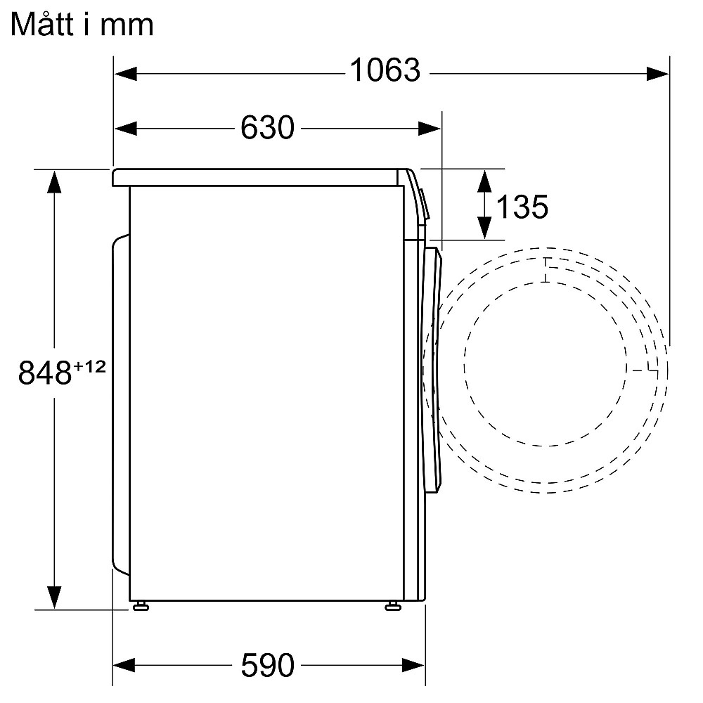 Tvättmaskin med Torktumlare Siemens iQ300 WN34A1L0DN Snabbtvätt