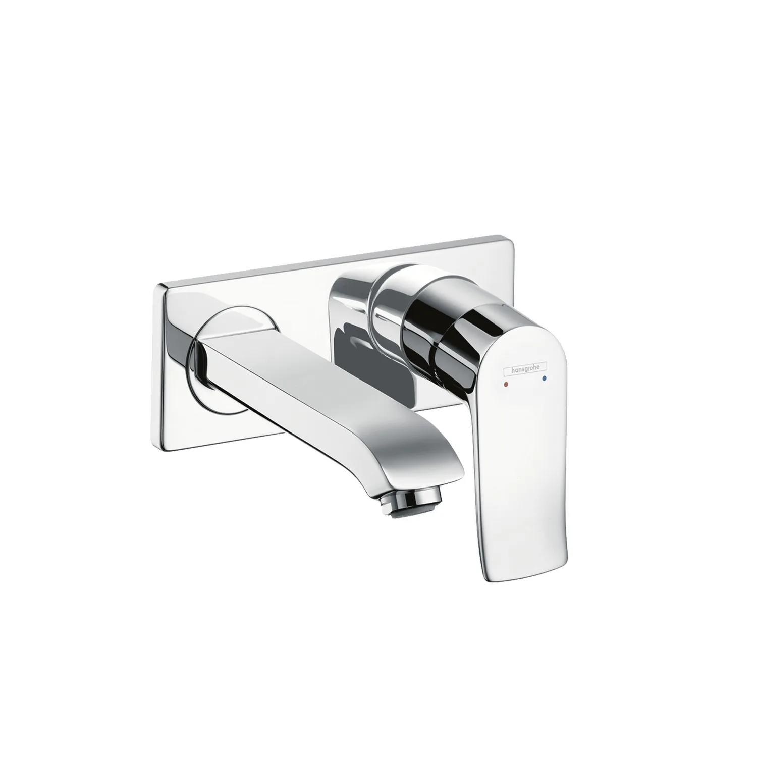 Tvättställsblandare Hansgrohe Metris för Inbyggnad Piputsprång: 165 mm