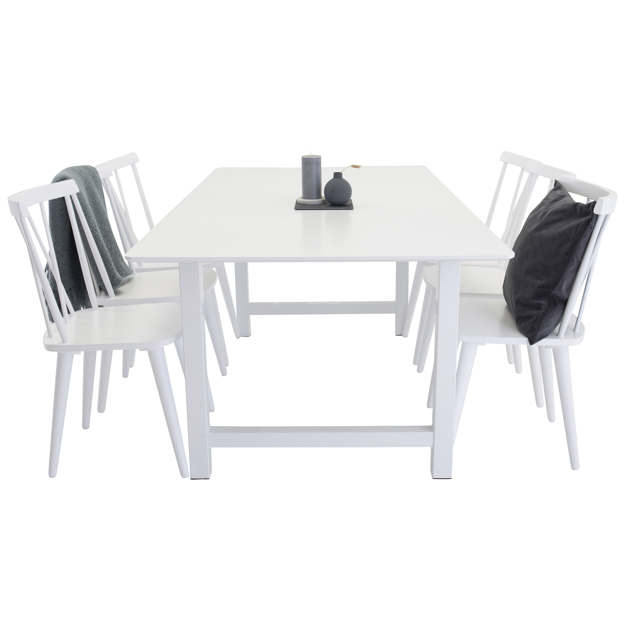 Matgrupp Venture Home Clara med 6 Marie Stolar Vit